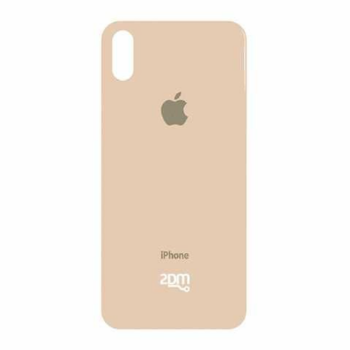 TAPA POSTERIOR IPH XS MAX / HUECO GRANDE / APPLE / DORADO