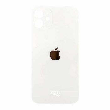 TAPA POSTERIOR IPH 12 / HUECO GRANDE / APPLE / BLANCO