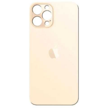 TAPA POSTERIOR IPH 12 PRO MAX / HUECO GRANDE / APPLE / DORADO