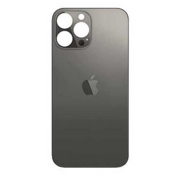 TAPA POSTERIOR IPH 13 PRO MAX / HUECO GRANDE / APPLE / NEGRO