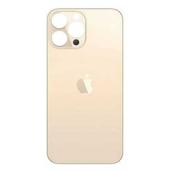 TAPA POSTERIOR IPH 13 PRO MAX / HUECO GRANDE / APPLE / DORADO