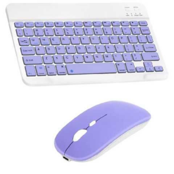 TECLADO COMPLETO MINI WIRELESS + MOUSE / AN030 / YELANDAR / MORADO
