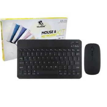 TECLADO COMPLETO MINI WIRELESS + MOUSE / AN030 / YELANDAR / NEGRO