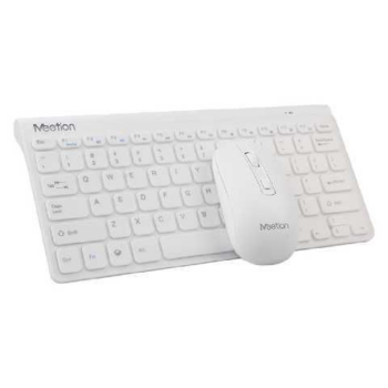 TECLADO MEETION MINI 4000 WIRELESS + MOUSE / BLANCO