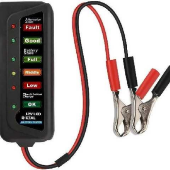 TESTER PROBADOR E BATERIAS 12V PARA CARRO / MOTO