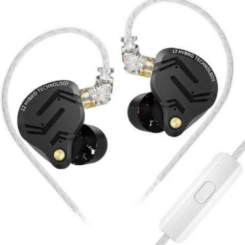 AUDIFONOS KZ ZS12 PRO X C/MIC / NEGRO