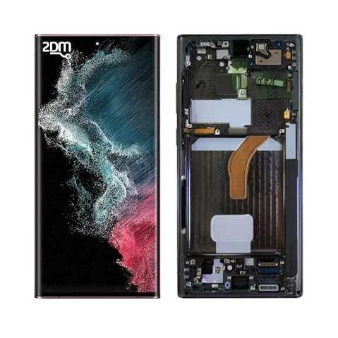 3407_imagen_1.png DISPLAY + TACTIL S22 ULTRA / S908 / 5G / ORIG / C/MARCO / SAMSUNG / NEGRO - Imagen 1