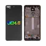 DISPLAY + TACTIL A52 / A52S / C/MARCO / OLED / BORDE ORIG / SAMSUNG / NEGRO