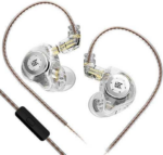 AUDIFONOS KZ EDX PRO C/MIC / TRANSPARENTE - Imagen 2
